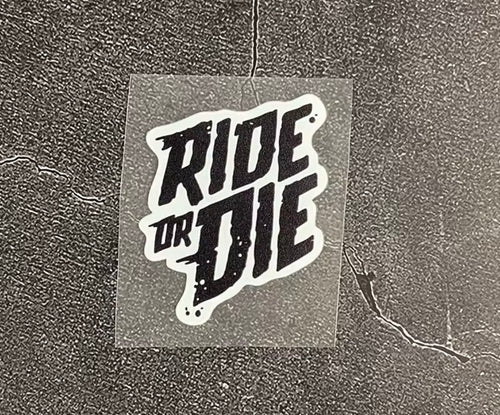 4PCS/SET Ride Or Die Waterproof Stickers