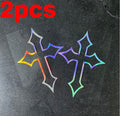 2pcs chrome hearts sticker