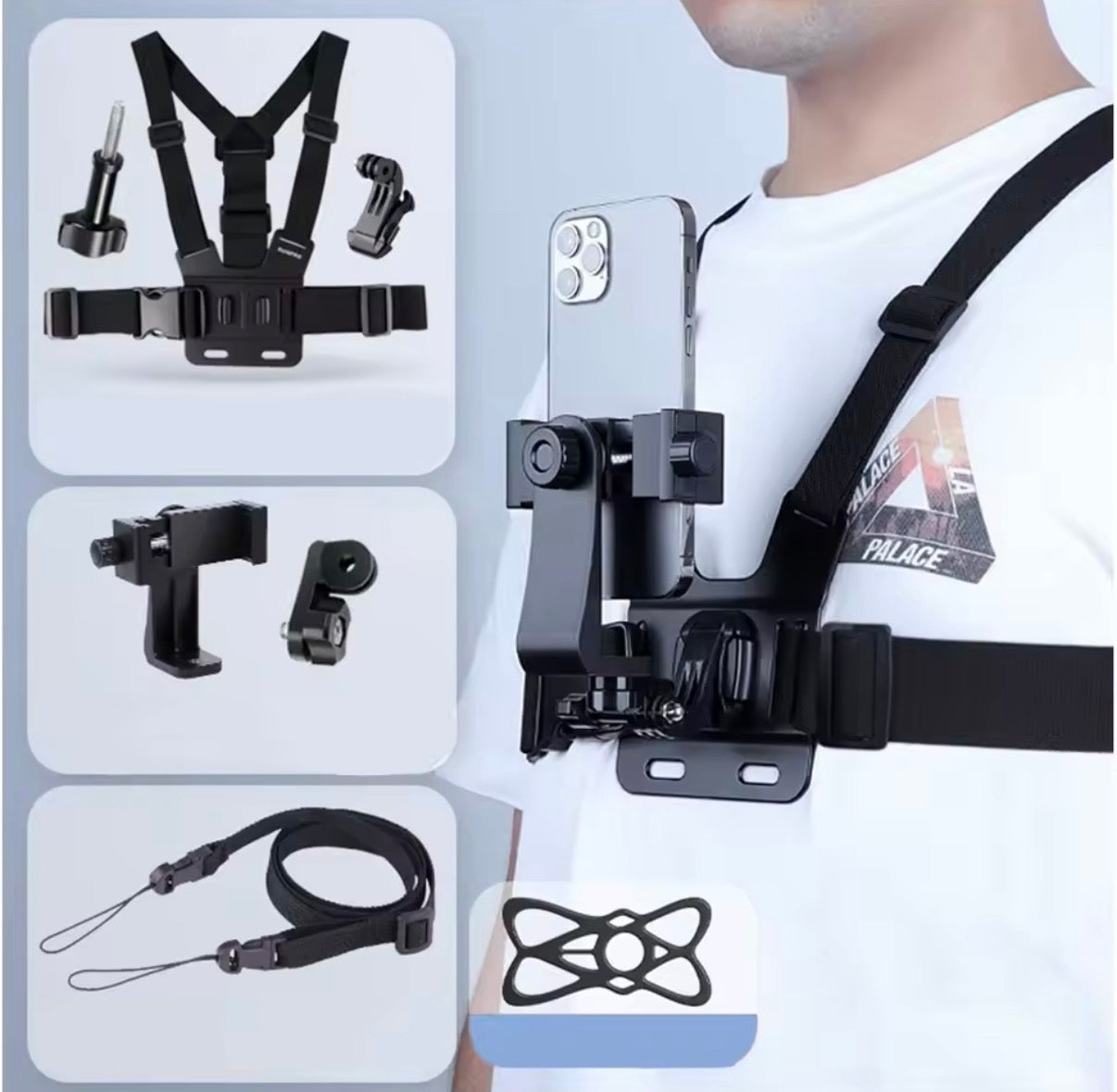 iPhone chest mount (adjustable)