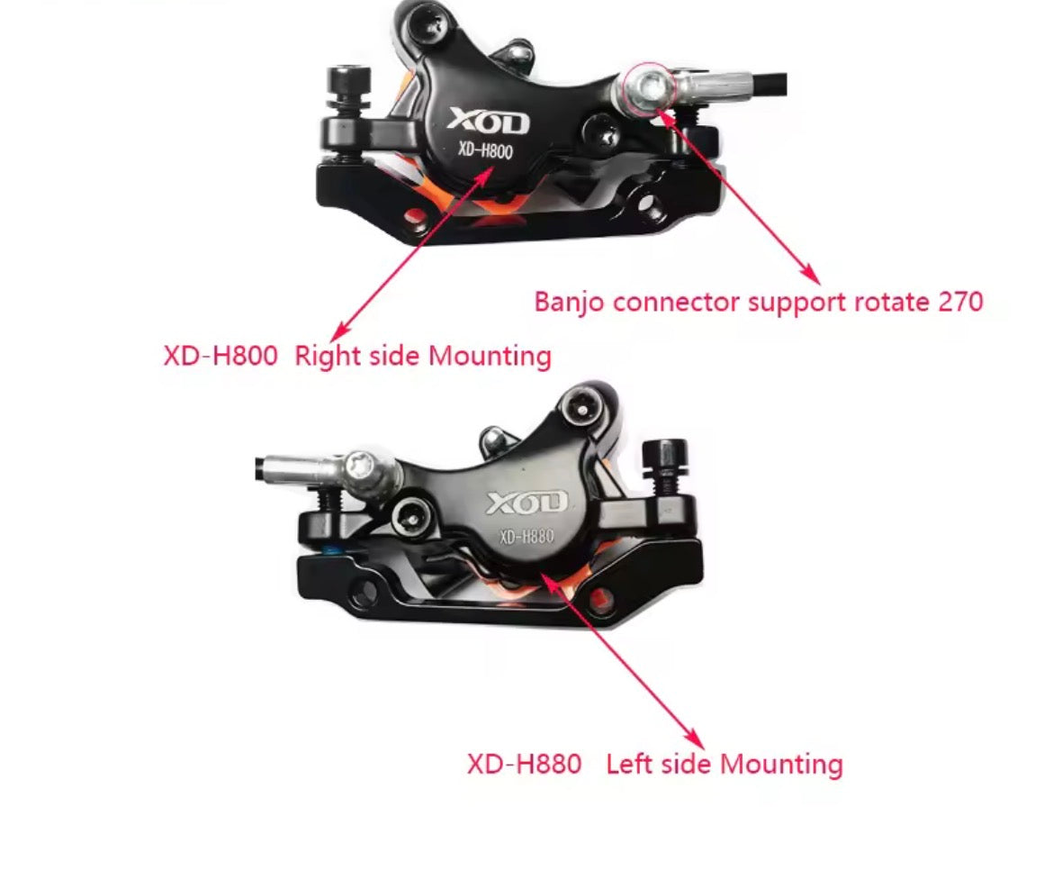 Hydraulic brakes for scooters