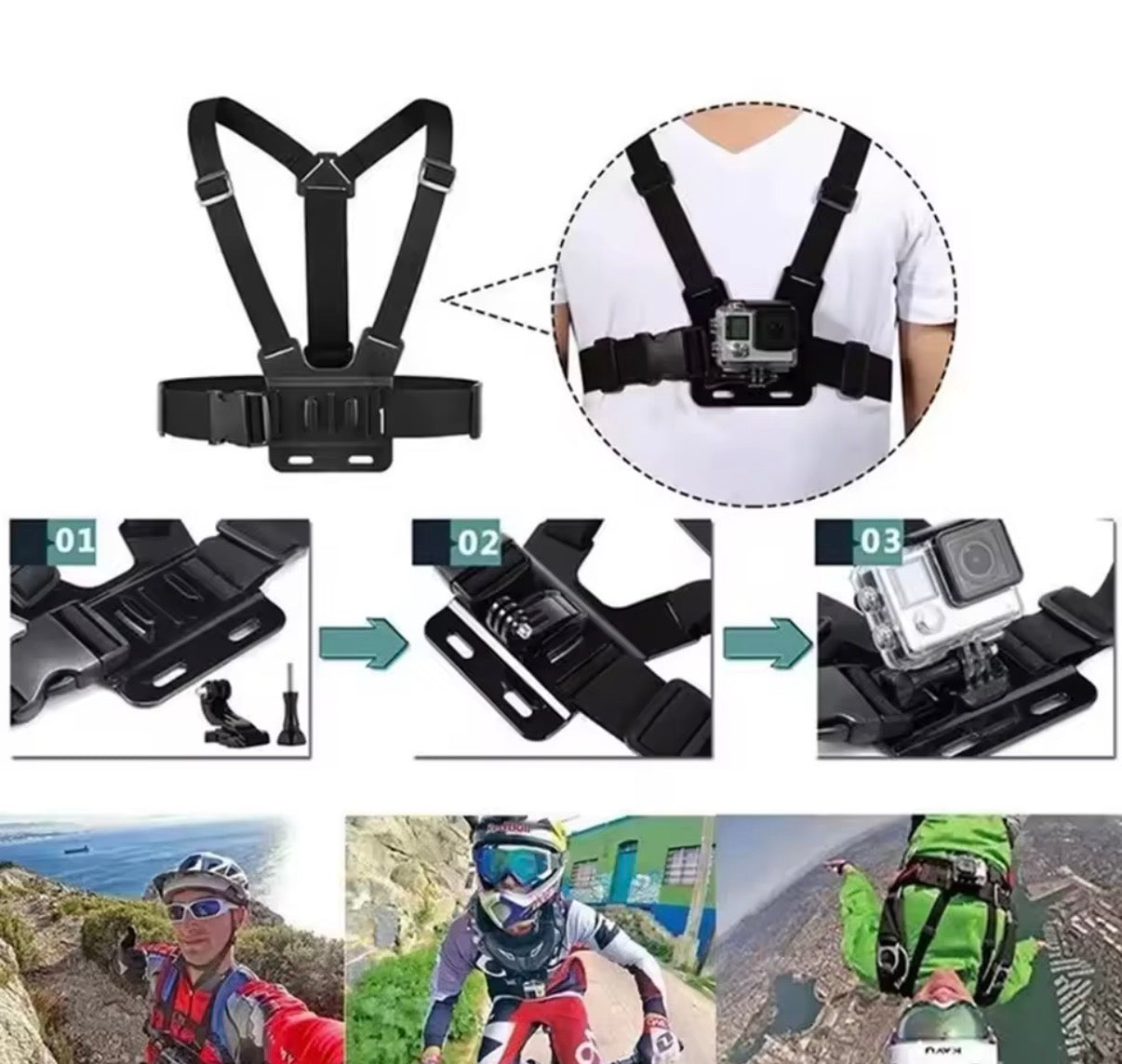 iPhone chest mount (adjustable)
