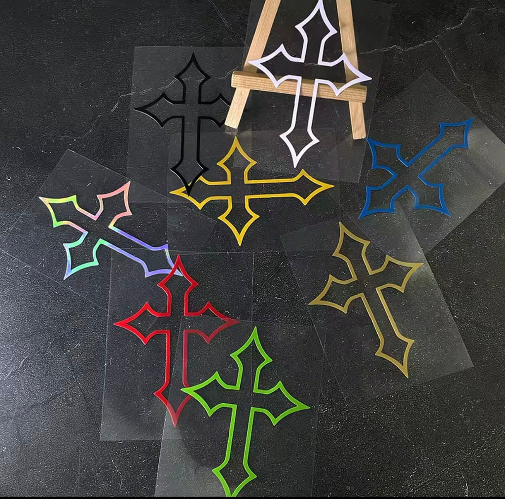 2pcs chrome hearts sticker