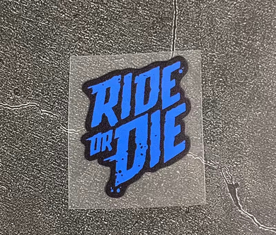 4PCS/SET Ride Or Die Waterproof Stickers