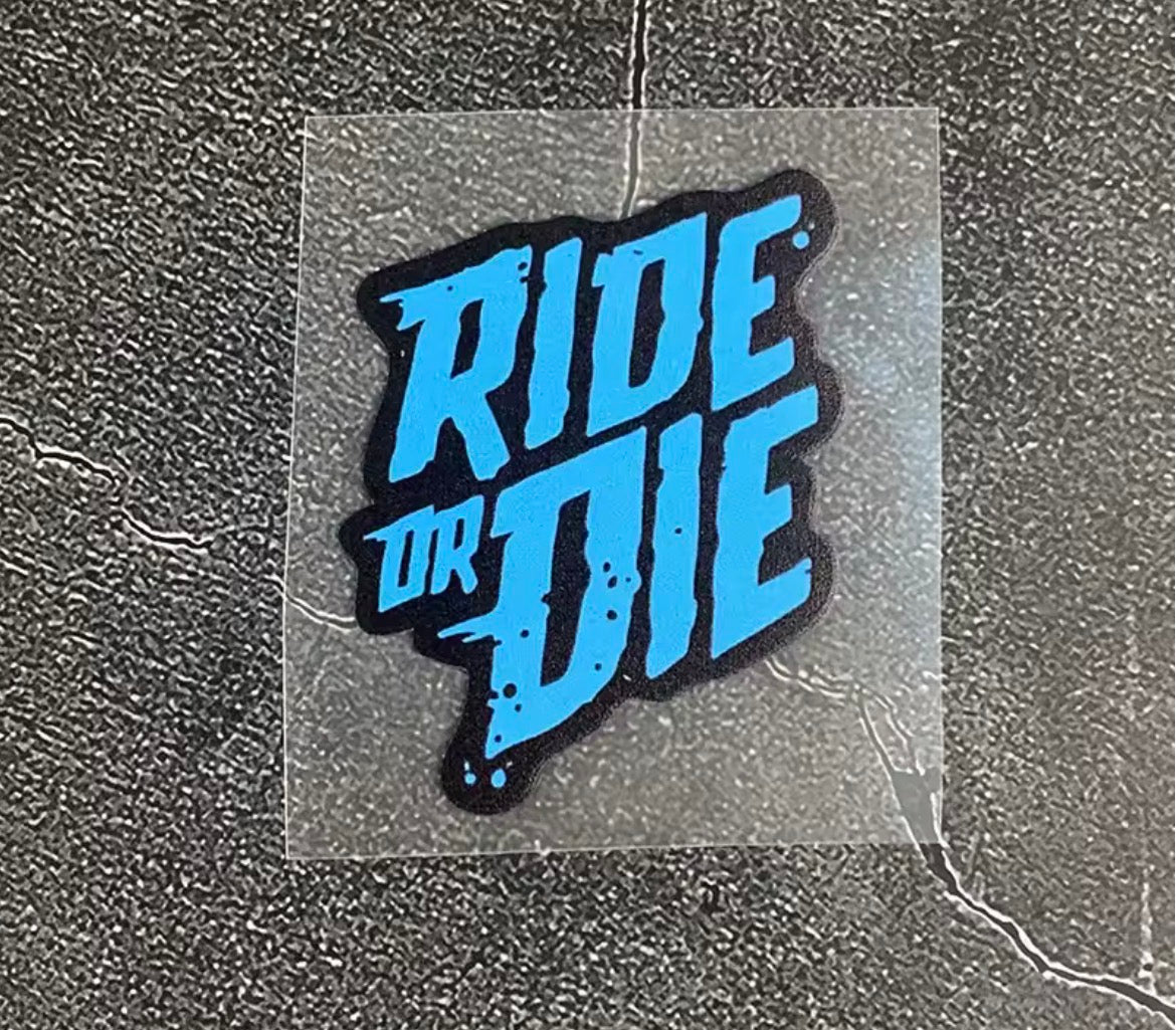 4PCS/SET Ride Or Die Waterproof Stickers