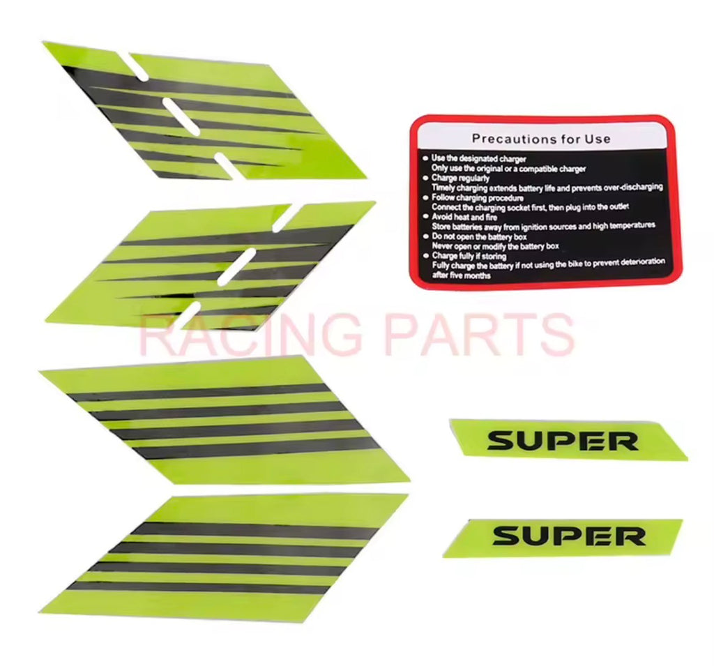 Decal Battery Accent Decal Graphic Kit for Light Bee Sur-Ron/Surron/Sur Ron S/X Segway X160 / X260 Electric Dirt Bike