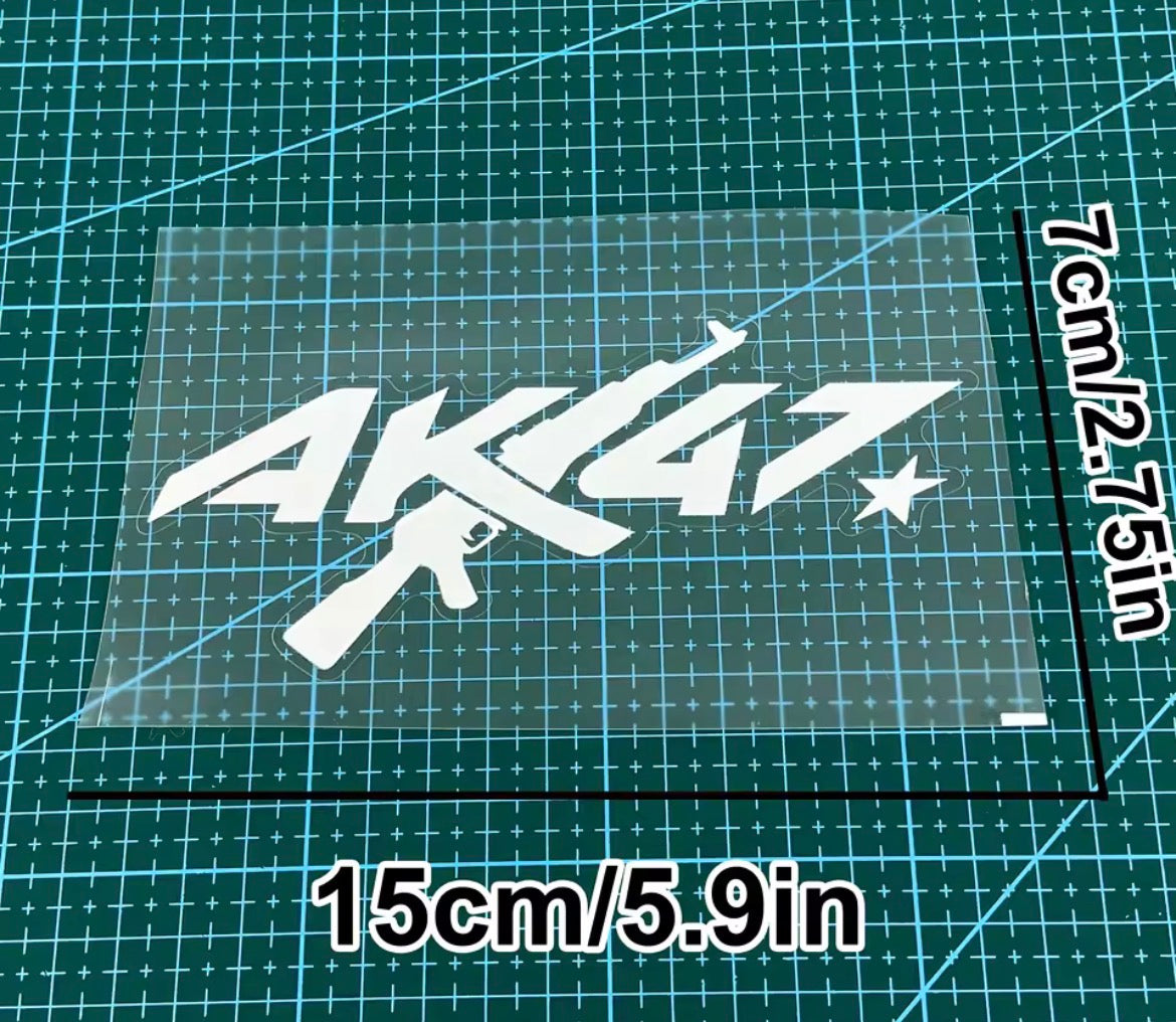 15x7CM ak47 sticker for anything